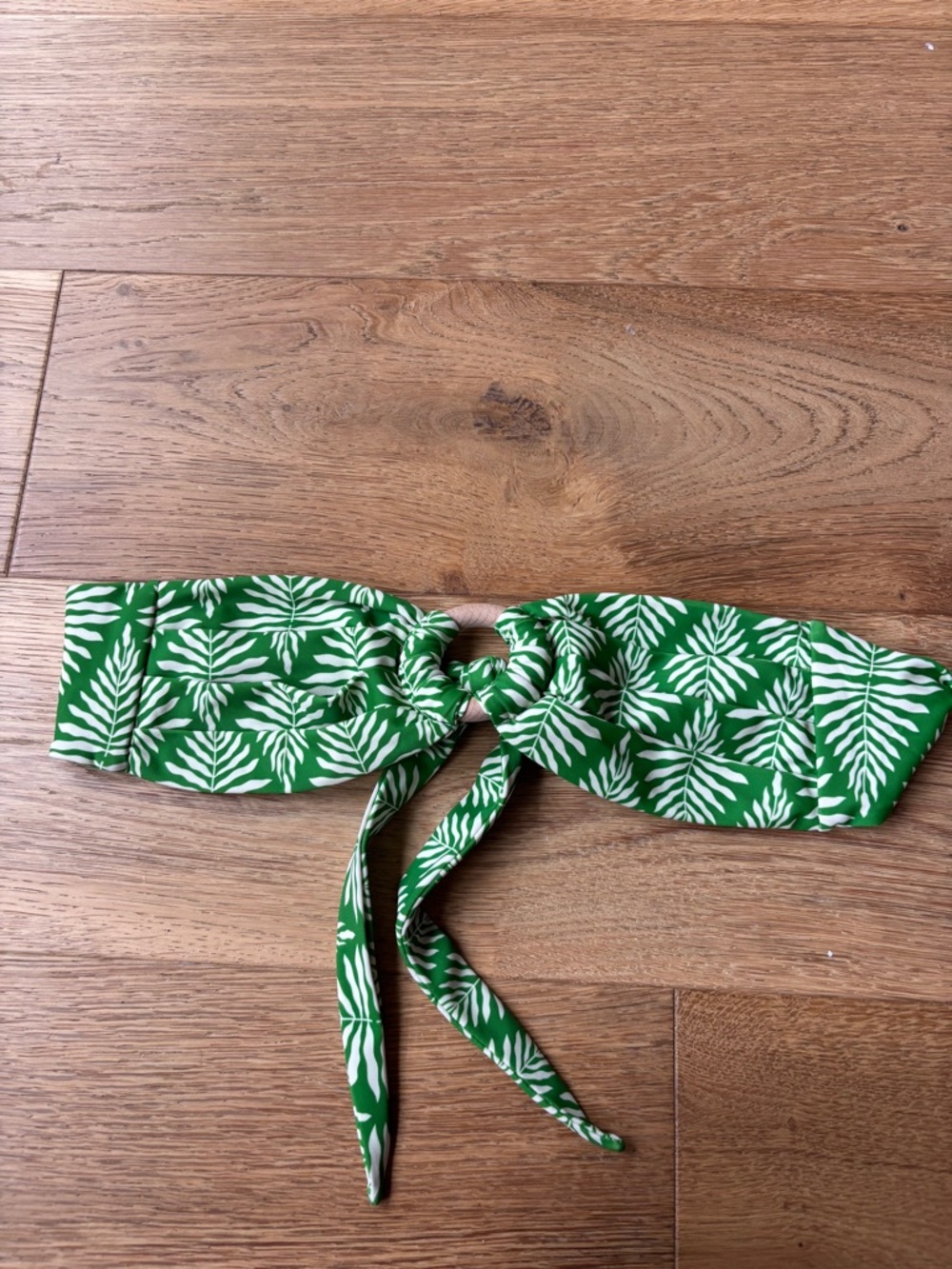 Honey swim bandeau bathing suit top small